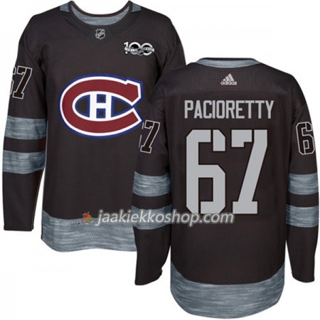 Miehille NHL Montreal Canadiens Pelipaita Max Pacioretty 67 1917-2017 100th Anniversary Adidas Musta Authentic